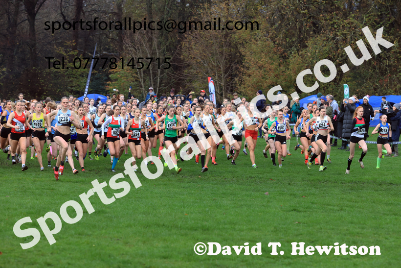 Womens Under-17s and Under-20s 2025 Liverpool Cross Challenge, Sefton Park, Saturday, November 22th. Photo: David T. Hewitson/Sports for All Pics